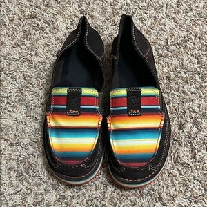 Ariat  Brown and Multicolor slip on shoes